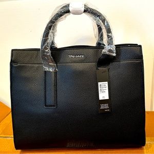 TAHARI LARGE SATCHEL- New. Black